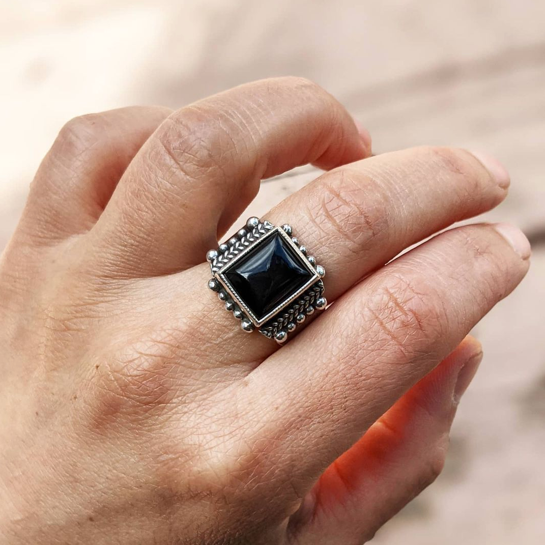 Powerful Onyx Ring