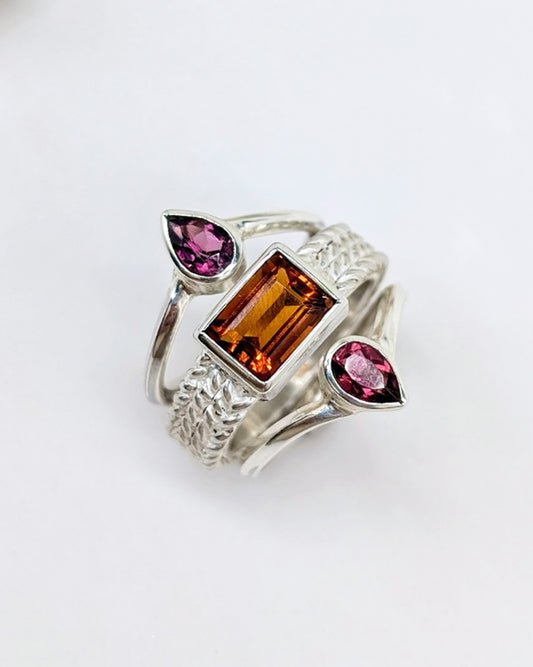 Sunset Trio Ring