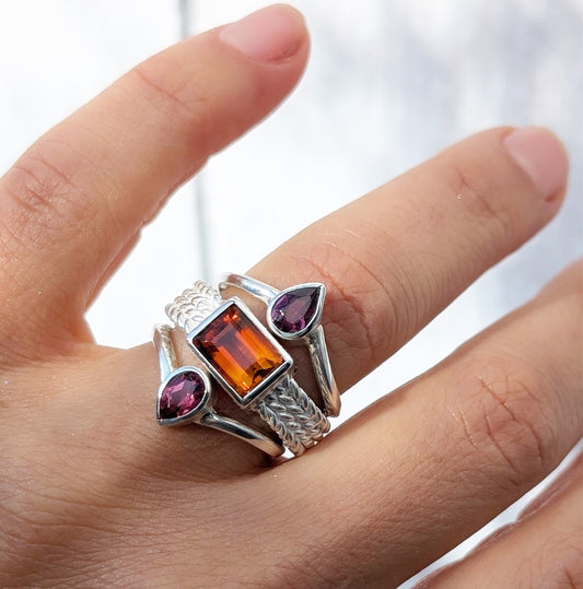 Sunset Trio Ring