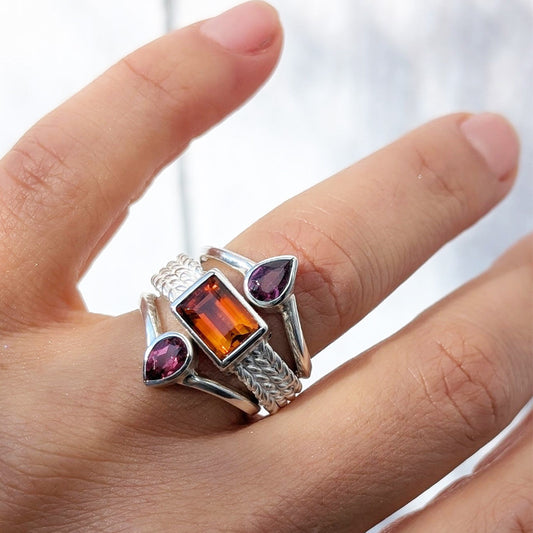Sunset Trio Ring