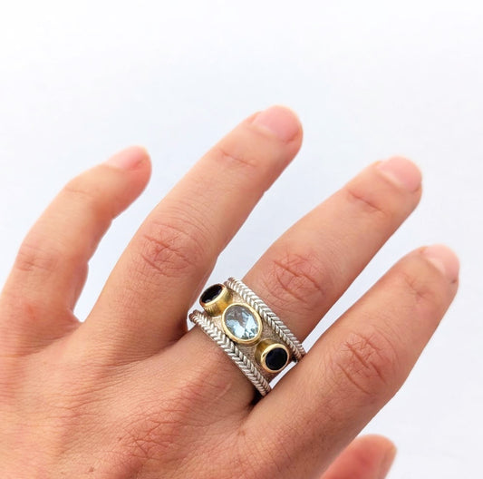 Ocean Crown Ring