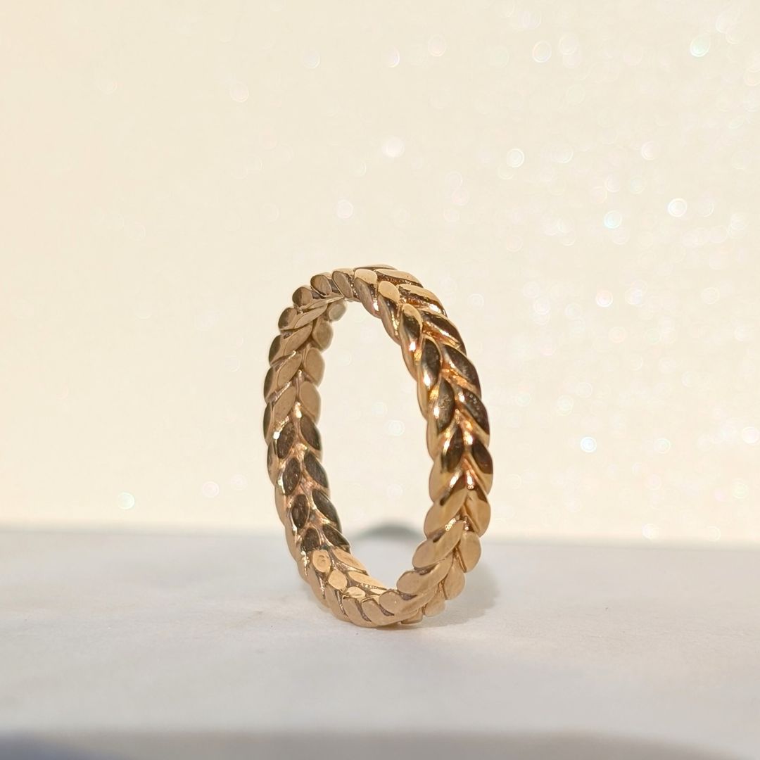 Braided Gold Ring – AveHandmade