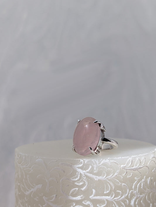 Rose quartz ring
