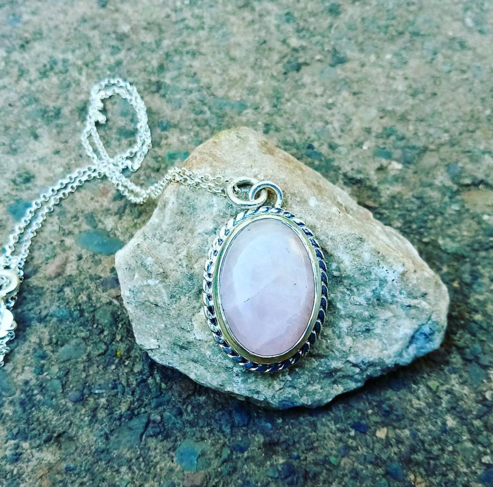 Cute rose quartz Pendant