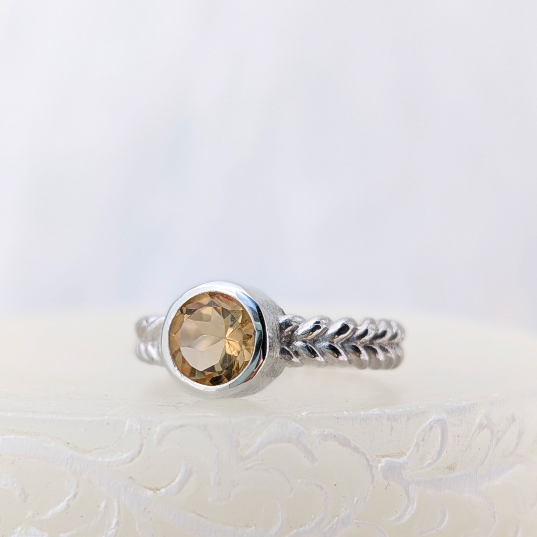 Round Braided Citrine